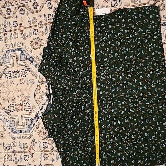 SONOMA BRAND WOMENS BLUE FLORAL PLUS SIZE LONG SLEEVES TOP SIZE 5X - Picture 10 of 15